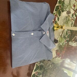 Old Navy, Navy and White Gingham Shirt 4XL